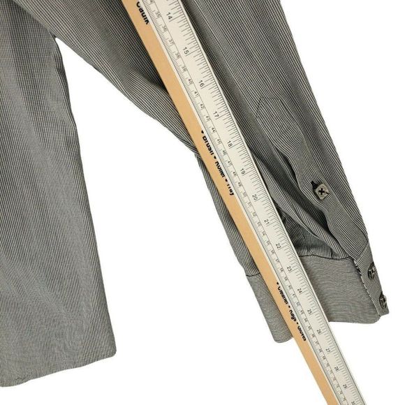 Jared Lang Button Up Shirt Adult Extra Large Gray Square Button Long Sleeve Mens - Picture 10 of 12